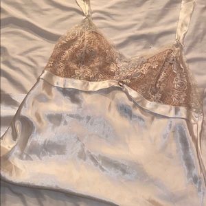 Vintage Slip Dress Embellished Lace